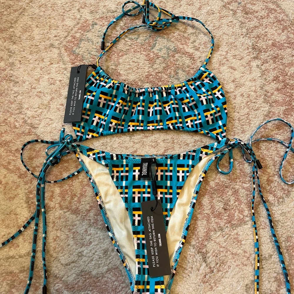 new with tags triangl bikini w bag